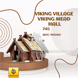 MOC Factory 96080 Modular Building Viking Village Viking Mead Hall