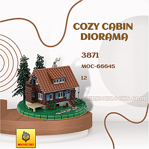 MOC Factory 66645 Modular Building Cozy Cabin Diorama