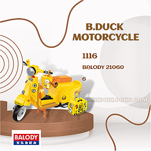BALODY 21060 Creator Expert B.Duck motorcycle