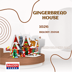 BALODY 21058 Creator Expert Gingerbread House