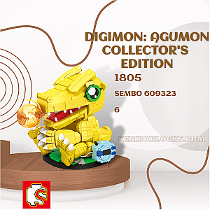 SEMBO 609323 Creator Expert Digimon: Agumon Collector's Edition