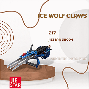 JIESTAR 58004 Creator Expert Ice Wolf Claws