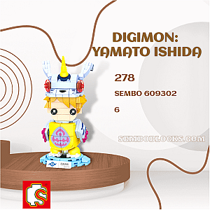 SEMBO 609302 Creator Expert Digimon: Yamato Ishida