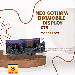 MOC Factory 129583 Movies and Games Neo Gotham Batmobile Display