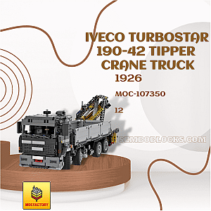 MOC Factory 107350 Technician Iveco Turbostar 190-42 Tipper Crane Truck