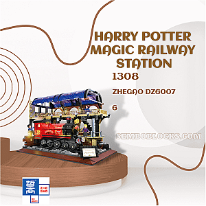 ZHEGAO DZ6007 Movies and Games Harry Potter Magic Railway Station