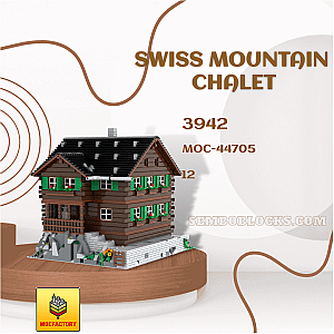 MOC Factory 44705 Modular Building Swiss Mountain Chalet