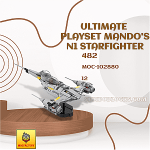 MOC Factory 102880 Star Wars Ultimate Playset Mando'S N1 Starfighter