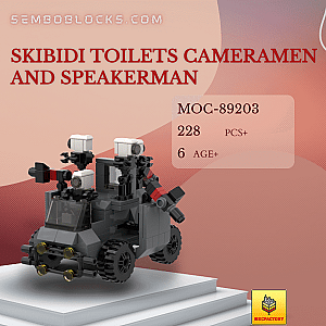 MOC Factory 89203 Movies and Games Skibidi Toilets Cameramen and Speakerman