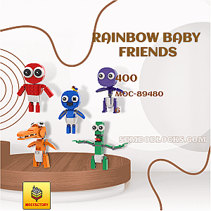 MOC Factory 89480 Creator Expert Rainbow Baby Friends