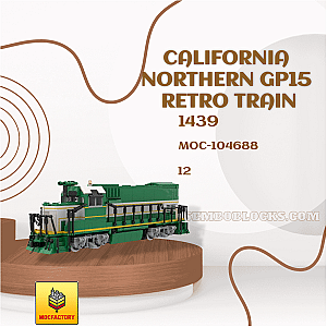 MOC Factory 104688 Technician California Northern GP15 Retro Train