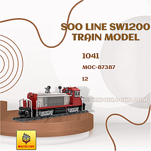 MOC Factory 87387 Technician SOO Line SW1200 Train Model