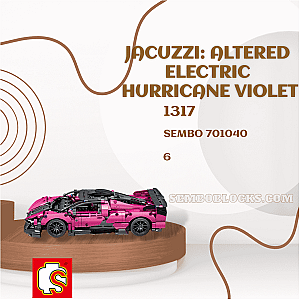 SEMBO 701040 Technician Jacuzzi: Altered Electric Hurricane Violet