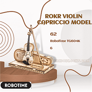 Robotime TG604K Creator Expert ROKR Violin Capriccio Model
