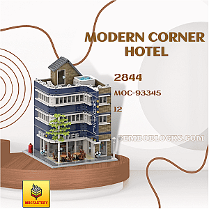 MOC Factory 93345 Modular Building Modern Corner Hotel