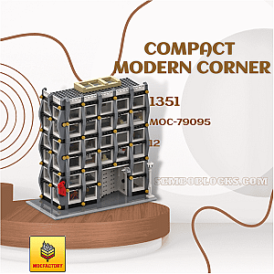 MOC Factory 79095 Modular Building Compact Modern Corner