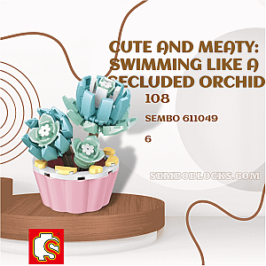 SEMBO 611049 Creator Expert Cute and Meaty: Swimming Like A Secluded Orchid