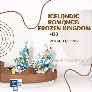 ZHEGAO QL2215 Creator Expert Icelandic Romance: Frozen Kingdom
