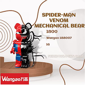 Wangao 188007 Creator Expert Spider-Man Venom Mechanical Bear