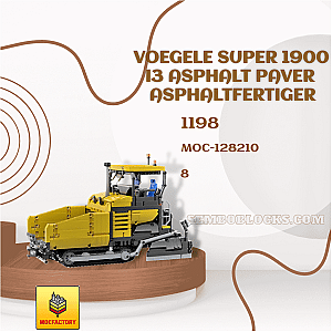 MOC Factory 128210 Technician Voegele Super 1900 i3 Asphalt Paver Asphaltfertiger