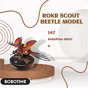 Robotime MI02 Creator Expert ROKR Scout Beetle Model