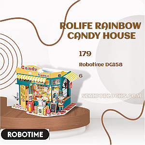 Robotime DG158 Movies and Games Rolife Rainbow Candy House