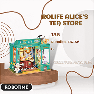 Robotime DG156 Modular Building Rolife Alice's Tea Store