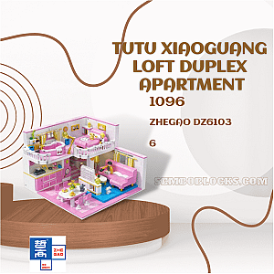 ZHEGAO DZ6103 Creator Expert Tutu Xiaoguang Loft Duplex Apartment