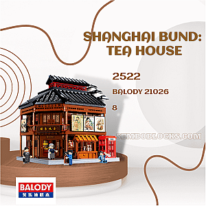 BALODY 21026 Modular Building Shanghai Bund: Tea House
