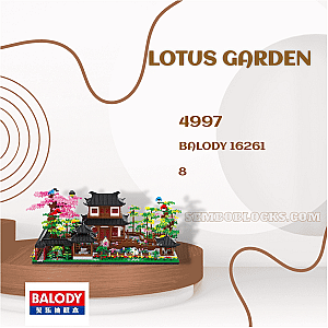 BALODY 16261 Creator Expert Lotus Garden