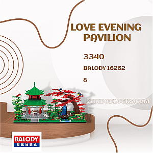 BALODY 16262 Creator Expert Love Evening Pavilion