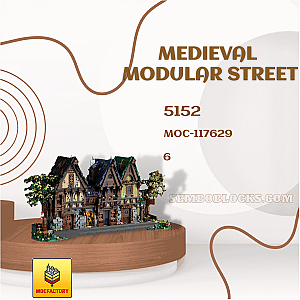 MOC Factory 117629 Modular Building Medieval Modular Street