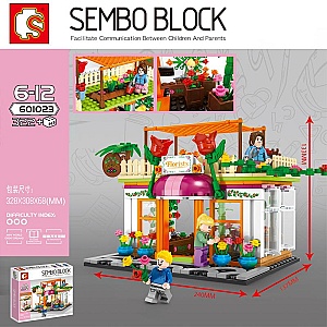 SEMBO 601023 Florist Exclusive Shop Street Scene