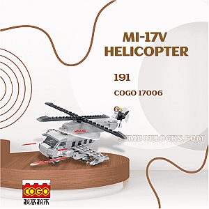 CoGo 17006 Military Mi-17V Helicopter
