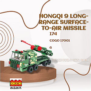 CoGo 17001 Military Hongqi 9 Long-range Surface-to-air Missile