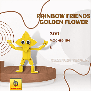 MOC Factory 89494 Creator Expert Rainbow Friends Golden Flower
