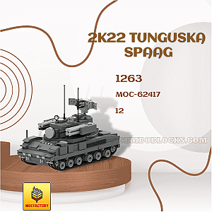 MOC Factory 62417 Military 2K22 Tunguska SPAAG
