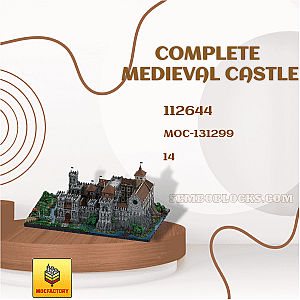 MOC Factory 131299 Modular Building Complete Medieval Castle