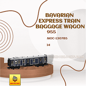 MOC Factory 130785 Technician Bavarian Express Train Baggage Wagon
