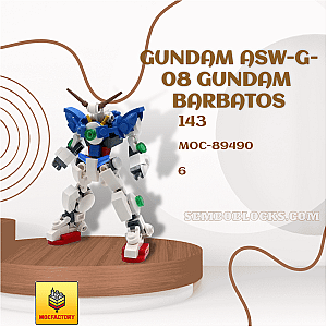 MOC Factory 89490 Creator Expert Gundam ASW-G-08 Gundam Barbatos