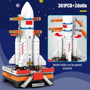 SEMBO 203012 Super Meng Rocket: Long March 5 (CZ-5) carrier rocket Space Flight