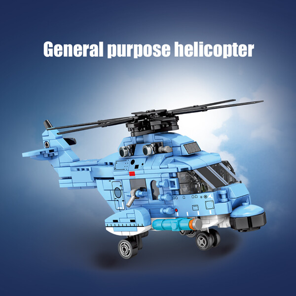 SEMBO 202051 Shandong Jianwenchuang: Zhi-18 general purpose helicopter Technic