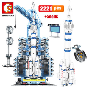 SEMBO 203308 Aerospace Cultural and Creative: Remotely Controlled Manned Spacecraft Launch Base Creator