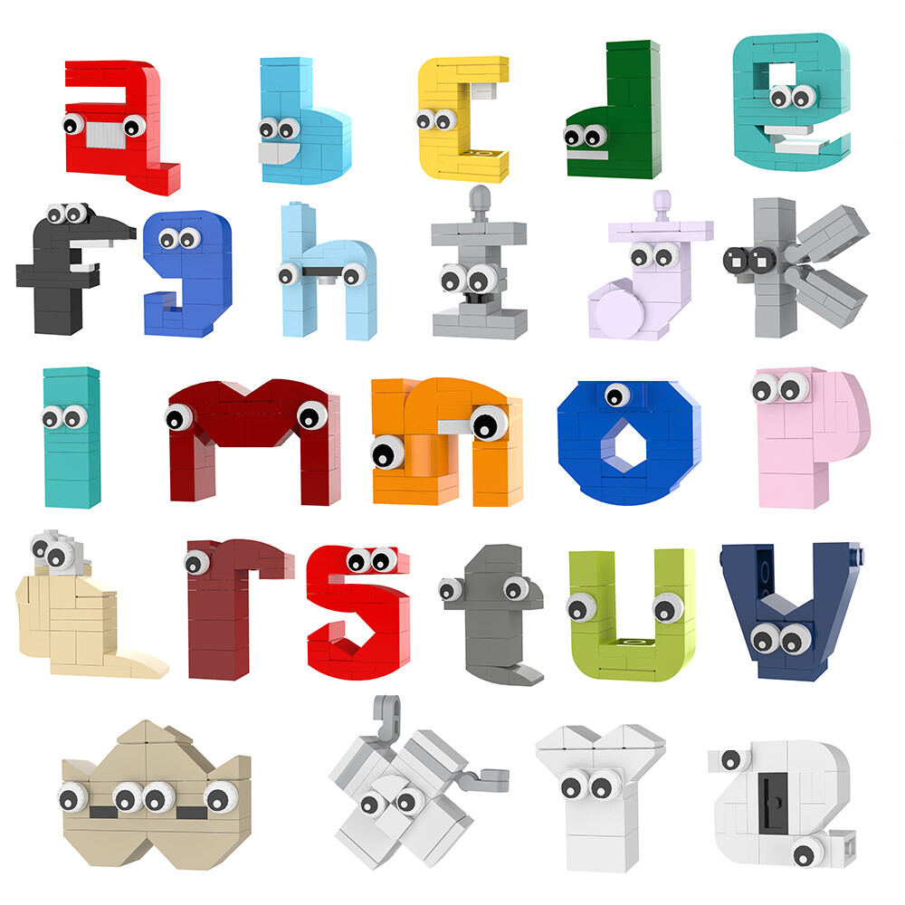 MOC Factory 89436 Creator Expert Alphabet Lore Lowercase A-Z - SEMBO™ Block