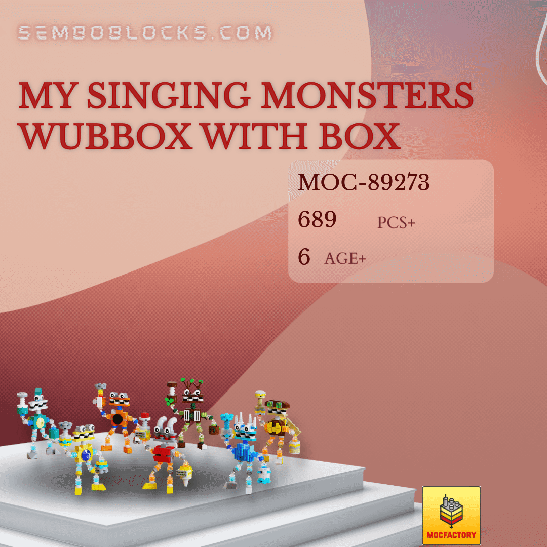 MOC Factory 89394 My Singing Monsters Wubbox Movies and Games