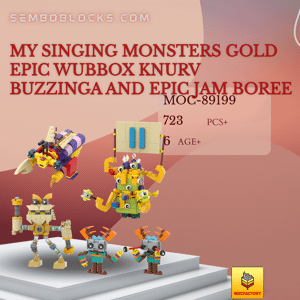 MOC NEW My Singing Monsters Building Blocks Set Gold Epic Wubbox Knurv  Buzzinga Epic Jam Boree Model Game Figures Toys - AliExpress