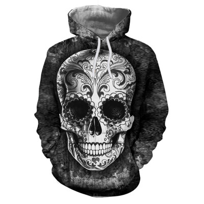 Sugar Skull Hoodies Men Sweatshirts Drop Ship Printed Hoodie 3D Hooded Tracksuits Unisex Pullover 6Xl Casual 640X640 2 - Skull Outfit