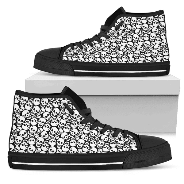 Cute Skulls Womens High Top Pl18032002 - Skull Outfit